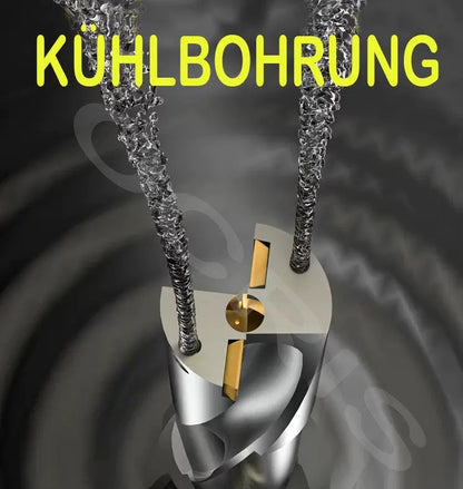 Vollbohrer 4xD 17 mit Innenkühlung Wendeplattenbohrer U Drill WC03 OCRIS