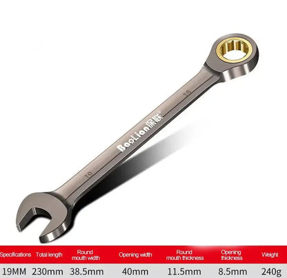 Ringmaul Ratschenschlüssel 8-24 mm Maul-Ringratschenschlüssel Knarrenschlüssel BoLian