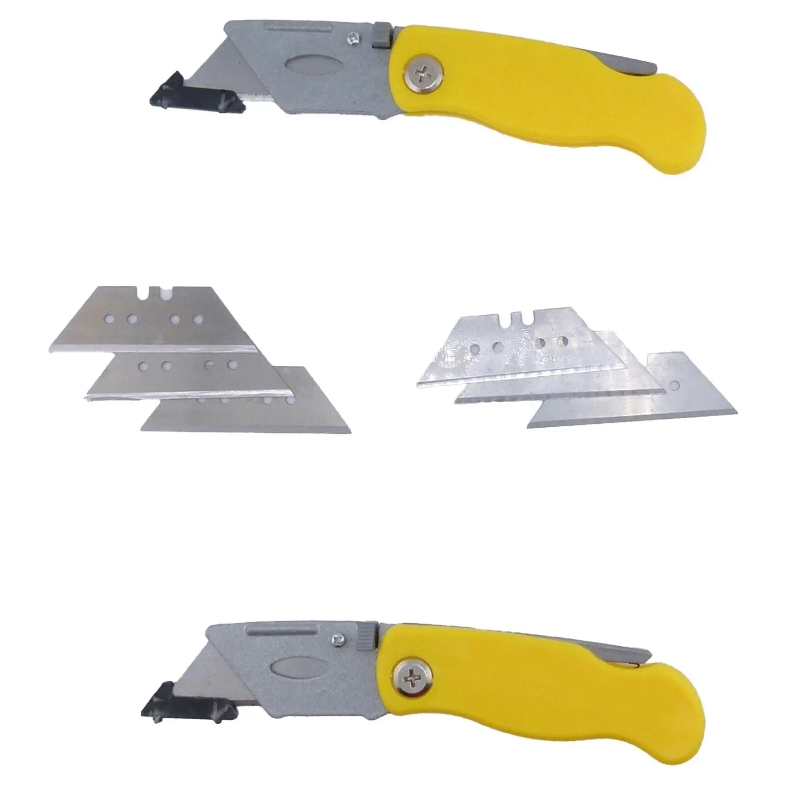 Cuttermesser Teppichmesser Cutter Kartonmesser mit Ersatzklingen 3er Set Ocris
