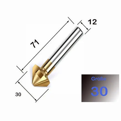 Kegelsenker Senkbohrer Entgrater 90grad HSS 6542 M2 für Edelstahl TIAN Industrie OCRIS