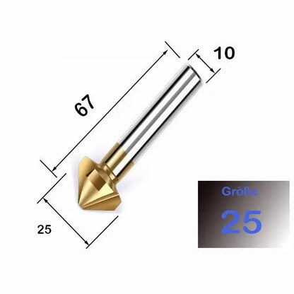 Kegelsenker Senkbohrer Entgrater 90grad HSS 6542 M2 für Edelstahl TIAN Industrie OCRIS
