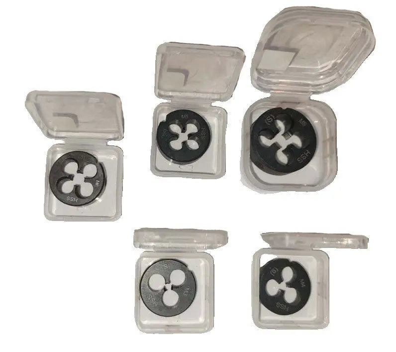 HSS Schneideisen Aussengewindeschneider metrisches Gewinde M3-M8 Profi Black Markenlos