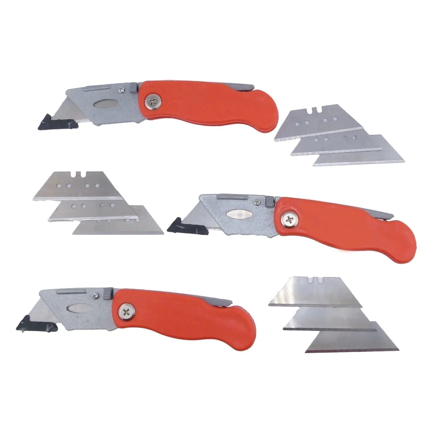 Cuttermesser Teppichmesser Cutter Kartonmesser mit Ersatzklingen 3er Set Ocris