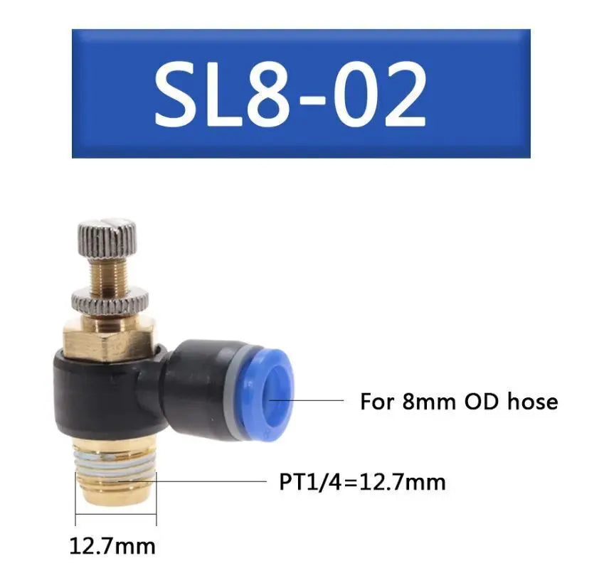 Pneumatik Drosselventil Ventil Luft SystemFesto Steckverbinder Druckluft Drossel Ocris