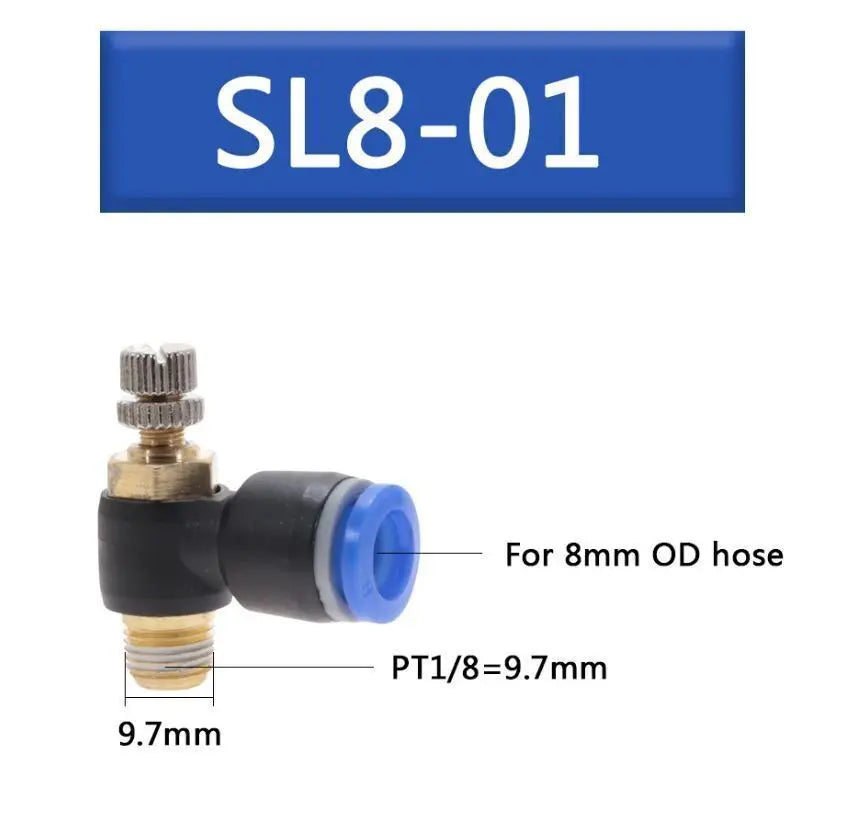 Pneumatik Drosselventil Ventil Luft SystemFesto Steckverbinder Druckluft Drossel Ocris