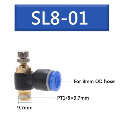 Pneumatik Drosselventil Ventil Luft SystemFesto Steckverbinder Druckluft Drossel Ocris