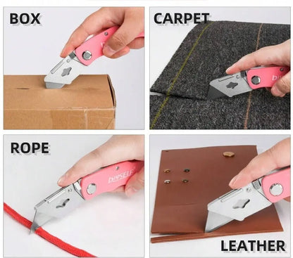 Cuttermesser Teppichmesser Cutter Kartonmesser mit Ersatzklingen 3er Set Ocris