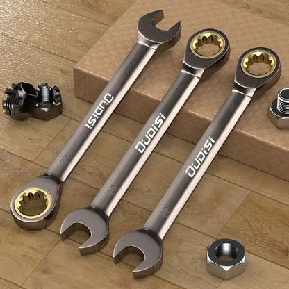 Ringmaul Ratschenschlüssel 8-24 mm Maul-Ringratschenschlüssel Knarrenschlüssel BoLian