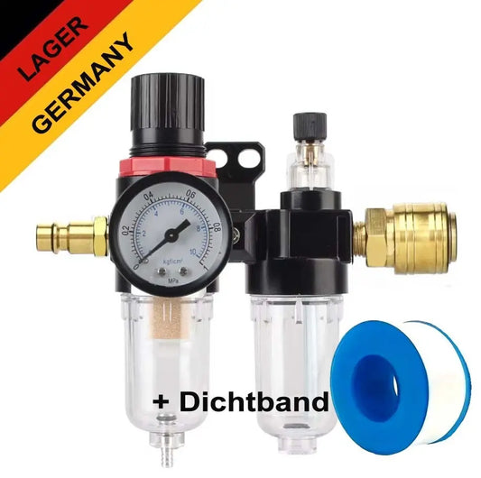 Druckluft Wartungseinheit Druckminderer Wasserabscheider Öler Filter NW7.2 LAIZE
