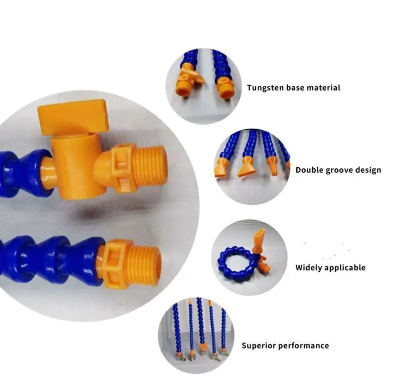 Gelenkschlauch Kühlmittelschlauch Kühlmittelleitung 1/4"-3/8"-1/2"40cm Sperrhahn LAIZE