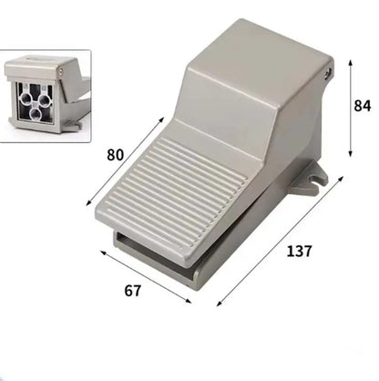 Pneumatik Ventil Fußschalter 5/2 Wege Taster 1/4" Anschluß Taster Schalldämpfer Ocris