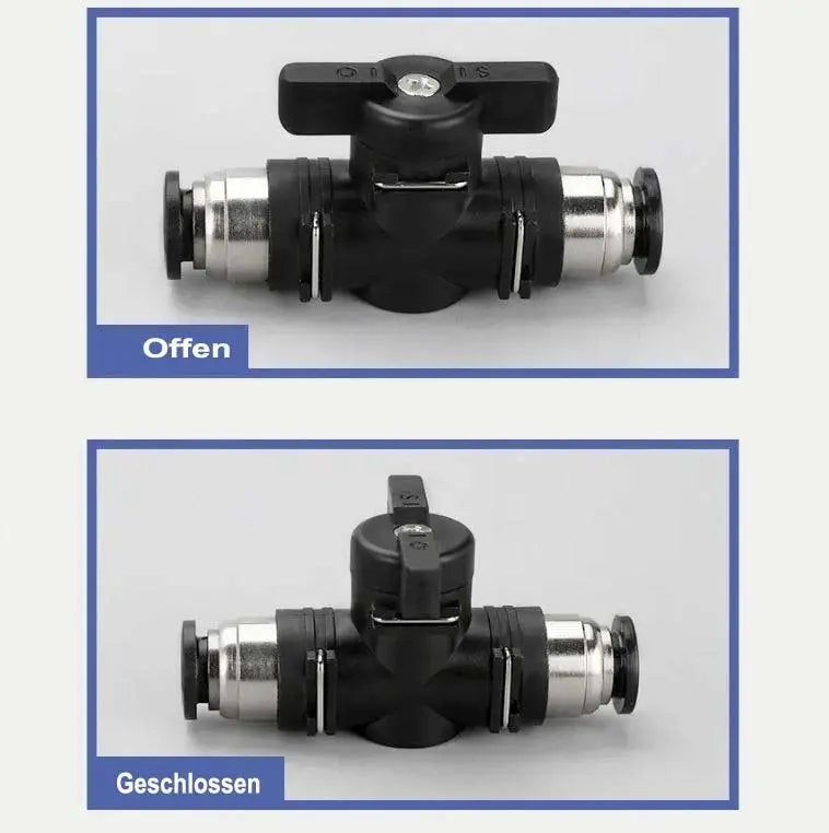 Pneumatik Absperrhahn IQS ähnl. Festo Steckanschluss 4/6/8 Absperrventile OCRIS