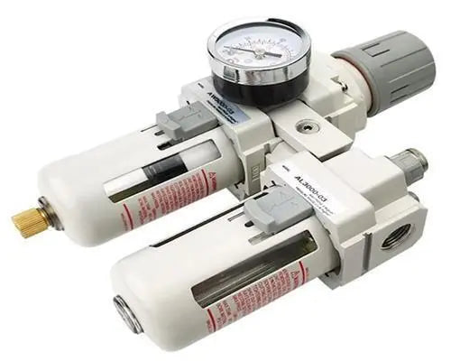 Wartungseinheit Wasserabscheider Filter Druckluft Öler 3/8" Absperrventil LAIZE