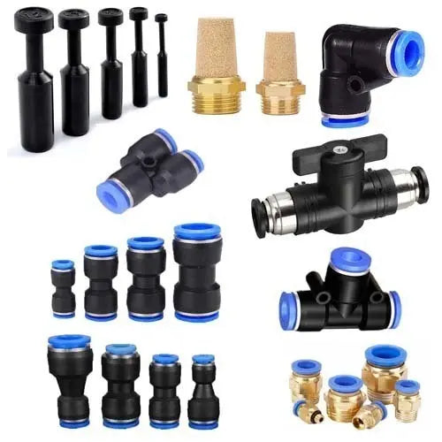 Steckverschraubung wie IQS/Festo Druckluft PU Schlauch Pneumatik Sparset Ocris