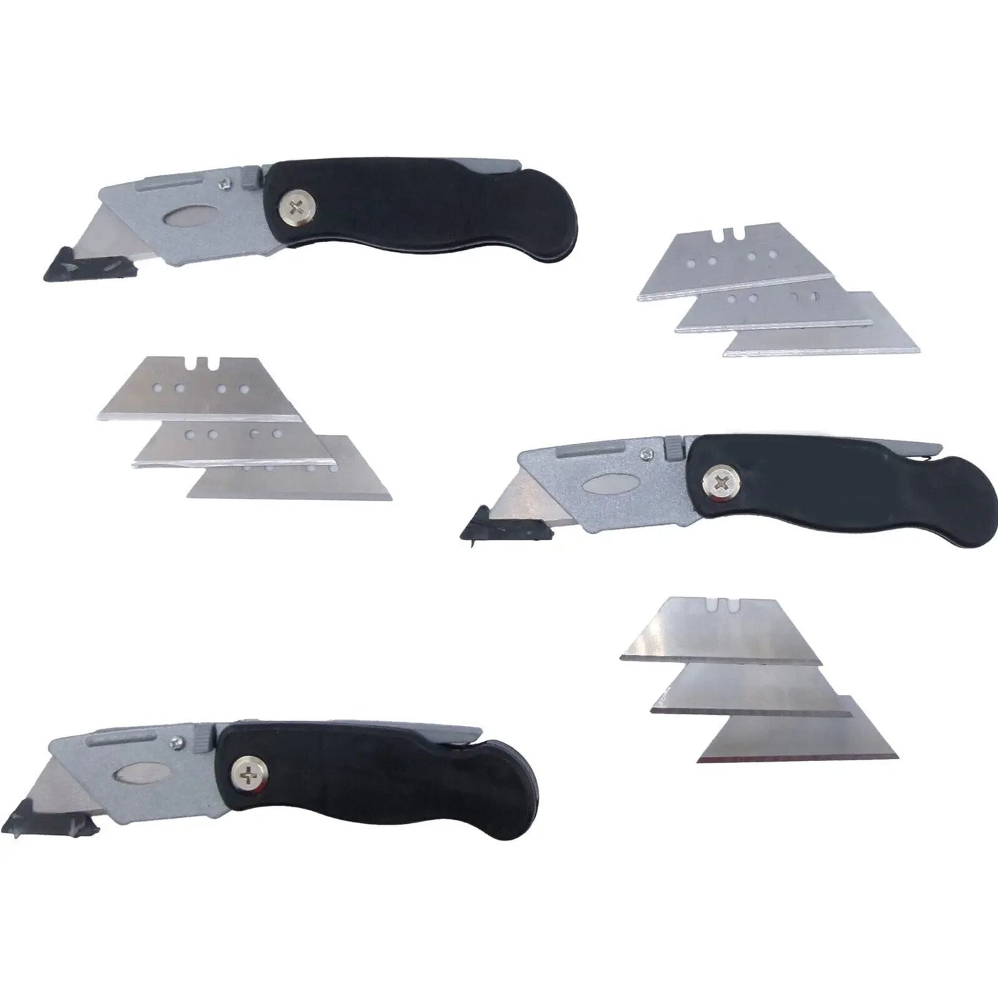 Cuttermesser Teppichmesser Cutter Kartonmesser mit Ersatzklingen 3er Set Ocris