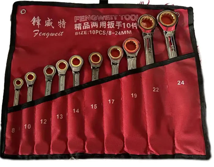 Ringmaul Ratschenschlüssel 8-24 mm Maul-Ringratschenschlüssel Knarrenschlüssel BoLian