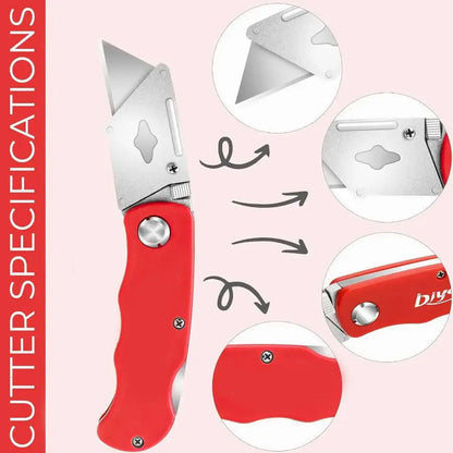 Cuttermesser Teppichmesser Cutter Kartonmesser mit Ersatzklingen 3er Set Ocris