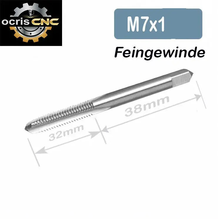 Feingewinde Gewindebohrer Gewindeschneider HSS Metrisch Rechts Durchgangsloch OCRIS