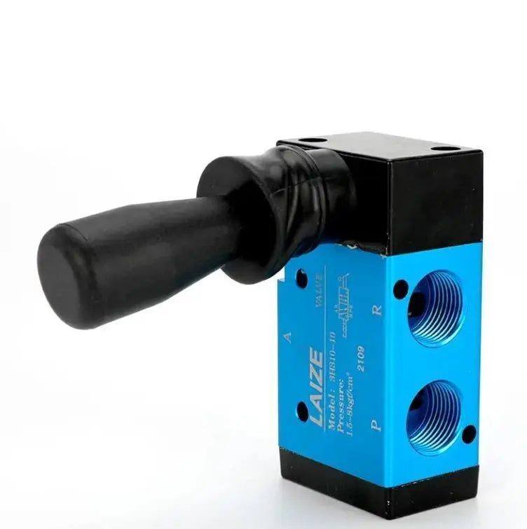 Pneumatik Ventil 5/2 Wege Wegeventil 1/8" 1/4" Handventil Joystick komplett set LAIZE