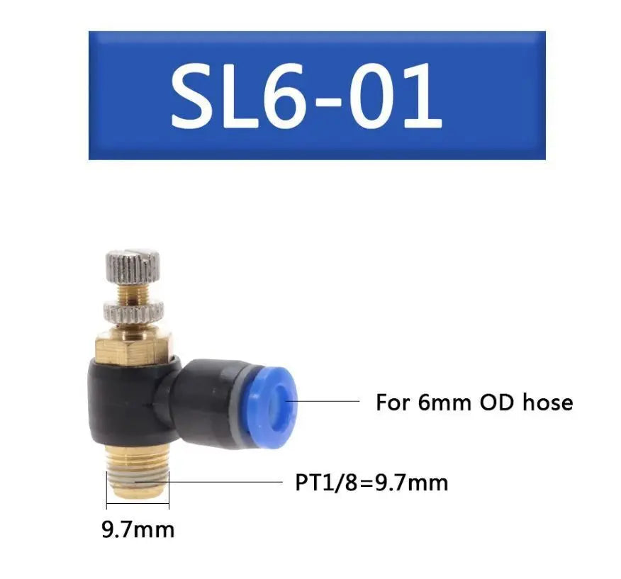 Pneumatik Drosselventil Ventil Luft SystemFesto Steckverbinder Druckluft Drossel Ocris