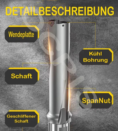 Vollbohrer 4xD 17 mit Innenkühlung Wendeplattenbohrer U Drill WC03 OCRIS