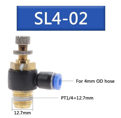 Pneumatik Drosselventil Ventil Luft SystemFesto Steckverbinder Druckluft Drossel Ocris