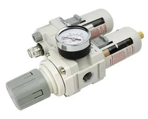 Wartungseinheit Wasserabscheider Filter Druckluft Öler 3/8" Absperrventil LAIZE