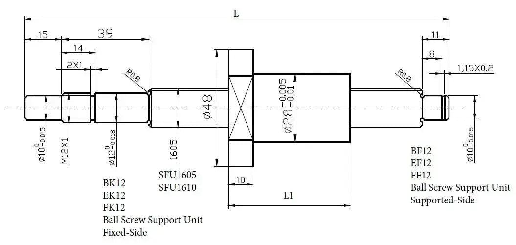 Lineare Führungsschiene 2 Satz HGR20 Block HGH20ca SFU1605 Kugelumlaufspindel 5mm Kabel bk12bf12 cnc Linearantrieb Ocris CNC Tools
