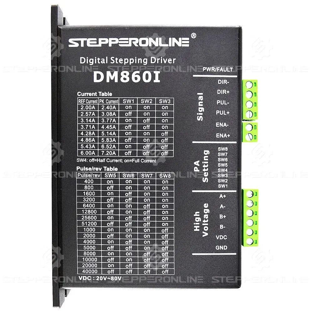 4/3 Achsen 12 Nm Nema34 Open Loop Schrittmotor & Schrittmotortreiber DM860I & Netzteil CNC-Fräser-Set Ocris CNC Tools