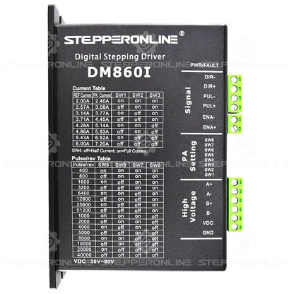 4/3 Achsen 12 Nm Nema34 Open Loop Schrittmotor & Schrittmotortreiber DM860I & Netzteil CNC-Fräser-Set Ocris CNC Tools
