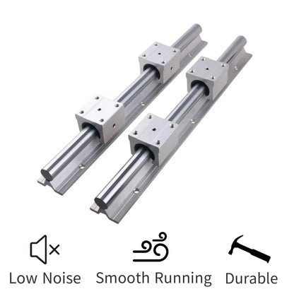 2Stück Linearführungsschienen SBR12 SBR16 SBR20 300-1500mm + 4Stück SBR16/12/20UU Lagerblöcke Ocris CNC Tools