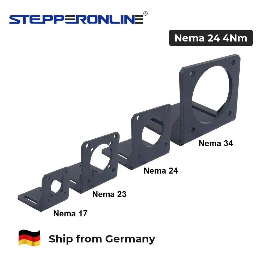Nema 17/23/24/34 Schrittmotor-Montagehalterung, L-Unterstützung, Halterung für Schrittmotoren aus legiertem Stahl Ocris CNC Tools