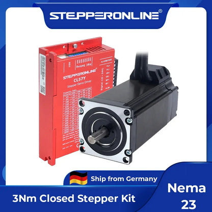 Nema 23, 3 Nm Schrittmotor-Kit mit geschlossenem Regelkreis, Encoder und Servotreiber CL57Y CNC-Kit Ocris CNC Tools