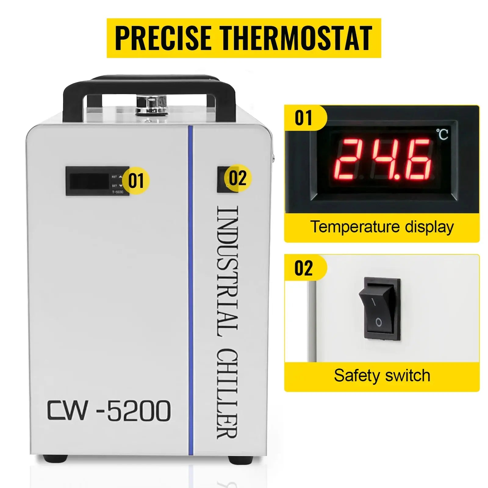 Vevor laser gravur maschine kühler thermolyse industrieller wasserkühler Ocris CNC Tools