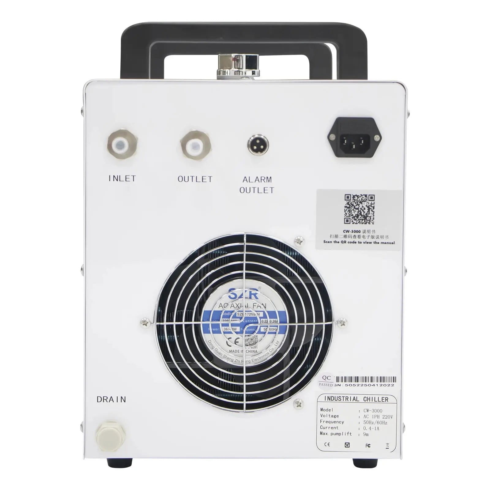 Sihao CNC Industrie Wasserkühler CW-5200 CW-5000 Lasergraviermaschine Wasserkühler für 80W-130W CO2-Glaslaslaserröhrenkühlung Ocris CNC Tools