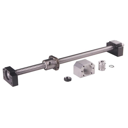 Kugelumlaufspindel SFU2005 500 1000 1500 mm mit Mutter & BK15BF15 & DSG20H Gehäusemutter & Kupplung BR 6,35 mm x 12 mm D25L30 Set Ocris CNC Tools